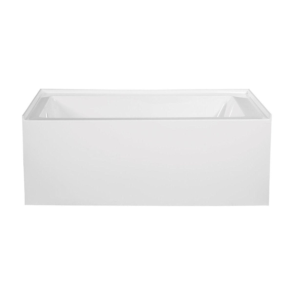 Acrylic Alcove Bathtub in White - cUPC/UPC Certified - BUILDMYPLACE