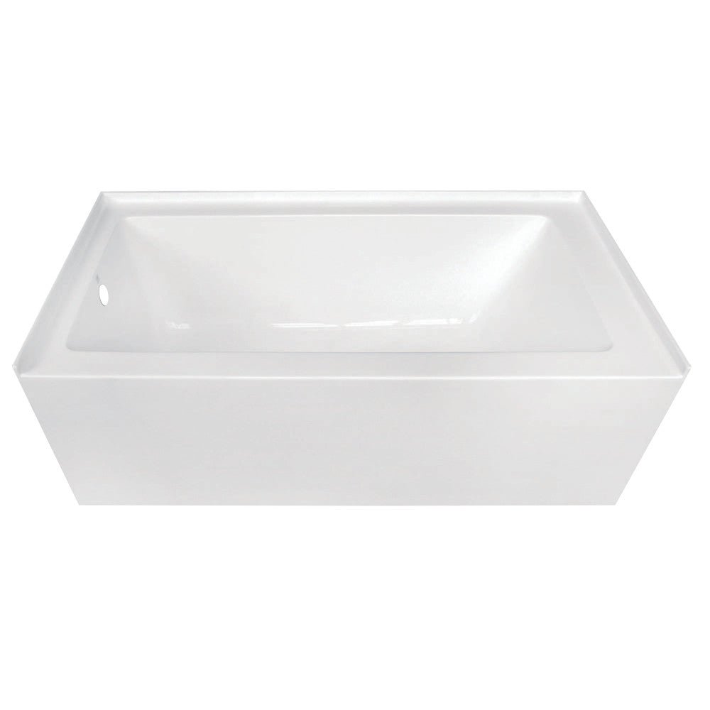 Acrylic Alcove Bathtub in White - cUPC/UPC Certified - BUILDMYPLACE