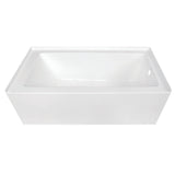 Acrylic Alcove Bathtub in White - cUPC/UPC Certified - BUILDMYPLACE