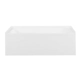 Acrylic Anti - Skid Alcove Bathtub in White - cUPC/UPC Certified - BUILDMYPLACE