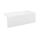 Acrylic Anti - Skid Alcove Bathtub in White - cUPC/UPC Certified - BUILDMYPLACE