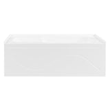 Acrylic Anti - Skid Alcove Bathtub in White - cUPC/UPC Certified - BUILDMYPLACE