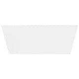 Acrylic Freestanding Tub with Drain, White - BUILDMYPLACE