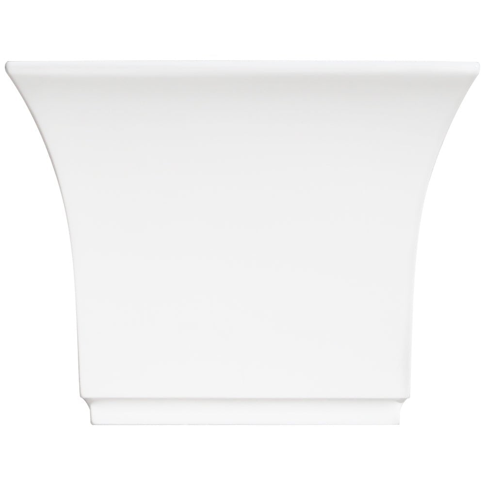 Acrylic Freestanding Tub with Drain, White - BUILDMYPLACE