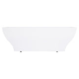 Acrylic Freestanding Tub with Drain, White - BUILDMYPLACE