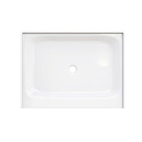 Acrylic Shower Pan Center Drain - Single Threshold - Resin and Fiberglass - 48 X36 X 5.5 - BUILDMYPLACE