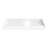 Acrylic Shower Pan Center Drain - Single Threshold - Resin and fiberglass - 72 X 34 X 5.5 - BUILDMYPLACE