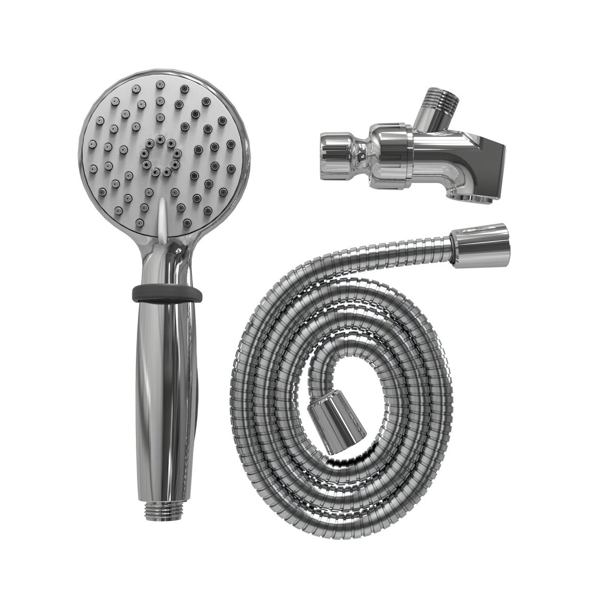 ADA Certified Handheld Shower 3 - Setting, Soft Self - Cleaning Nozzles With Different Flow Rate With Arm Mount - BUILDMYPLACE