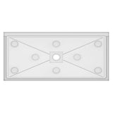 Ada Compliant 64 in. L x 36 in. W Alcove Shower Pan Base with Center Drain in White - BUILDMYPLACE