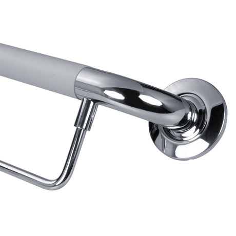 ADA Compliant Steel Bathroom Grab Bar Polished Stainless - BUILDMYPLACE