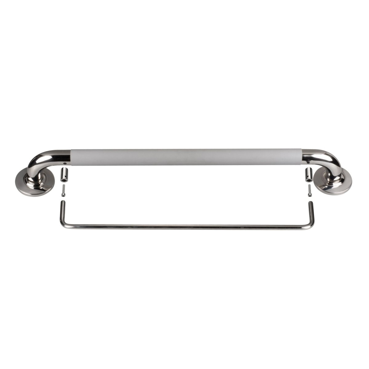 ADA Compliant Steel Bathroom Grab Bar Polished Stainless - BUILDMYPLACE