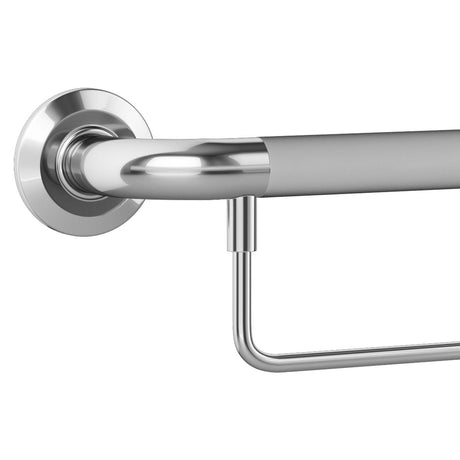 ADA Compliant Steel Bathroom Grab Bar Polished Stainless - BUILDMYPLACE