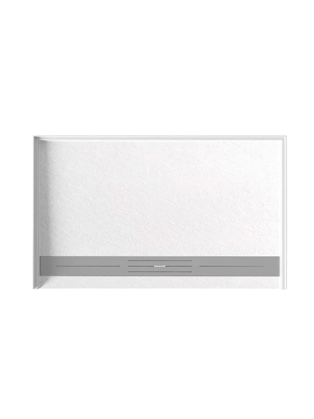 ADA SMC / Solid Surface Shower Base Tray 60" × 32" - Antiskid, 304 S.S Drain Cover & Drainer - BUILDMYPLACE