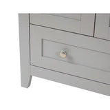 Adak 24 In. Gray Freestanding Bathroom Vanity with Porcelain Sink Top - BUILDMYPLACE