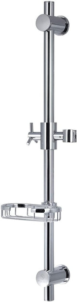 Adjustable Slide Bar Shower Panel Accessory - 28 X 6 X 7 - Brushed Nickel - BUILDMYPLACE