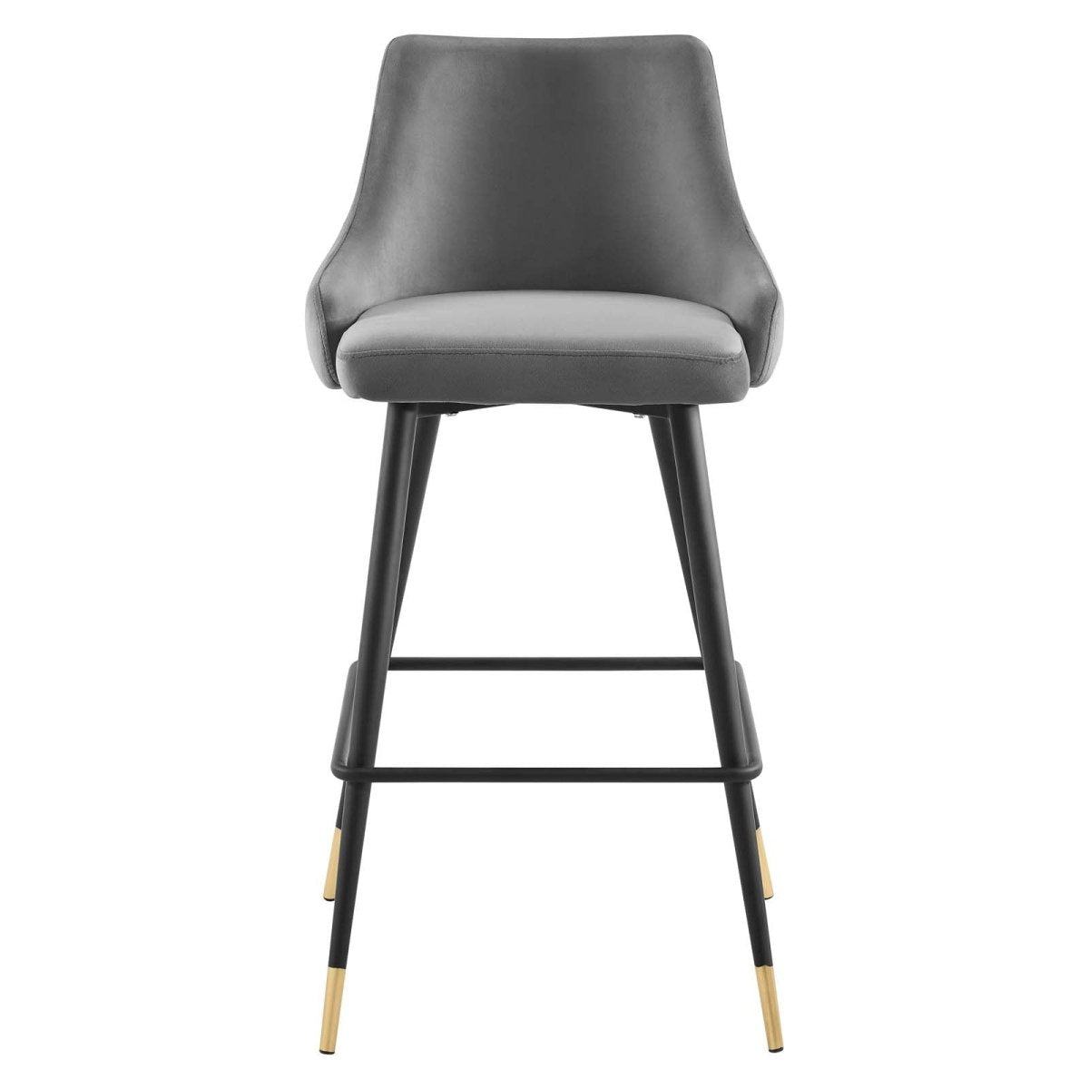 Adorn Performance Velvet Bar Stool - BUILDMYPLACE