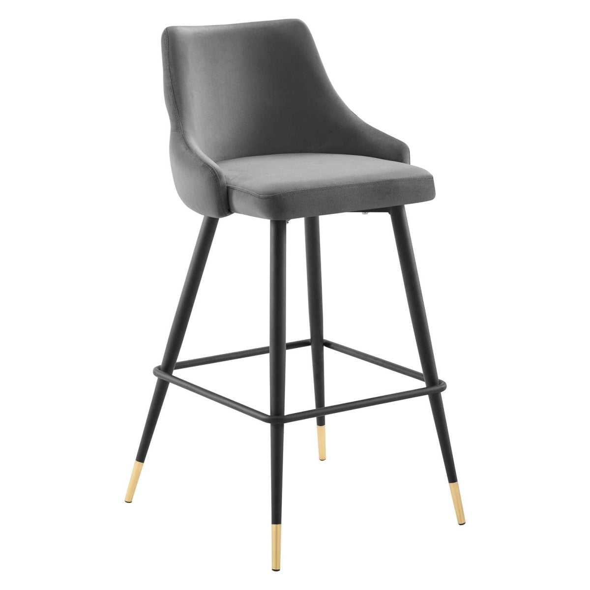 Adorn Performance Velvet Bar Stool - BUILDMYPLACE