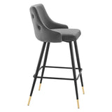 Adorn Performance Velvet Bar Stool - BUILDMYPLACE