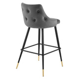 Adorn Performance Velvet Bar Stool - BUILDMYPLACE