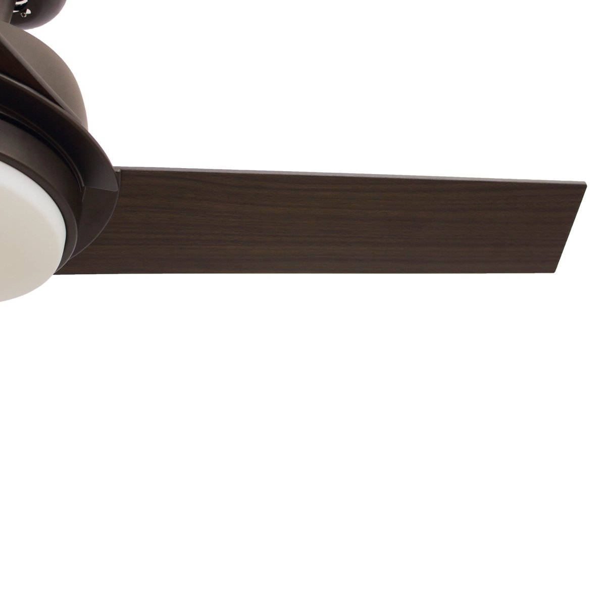 Aeryn 52" In. Oil Rubbed Bronze/Walnut 3 Blade Smart Ceiling Fan with LED Light Kit Works with Wall Switch - BUILDMYPLACE