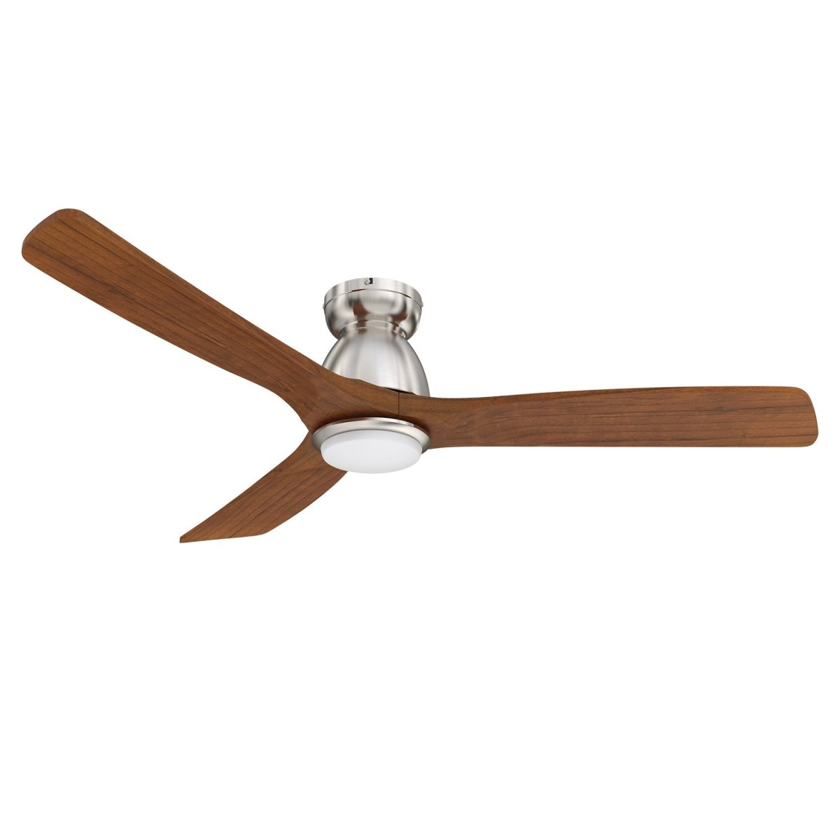 AKRON 52 inch 3 - Blade Flush Mount Smart Ceiling Fan with LED Light & Remote - LEDMyPlace
