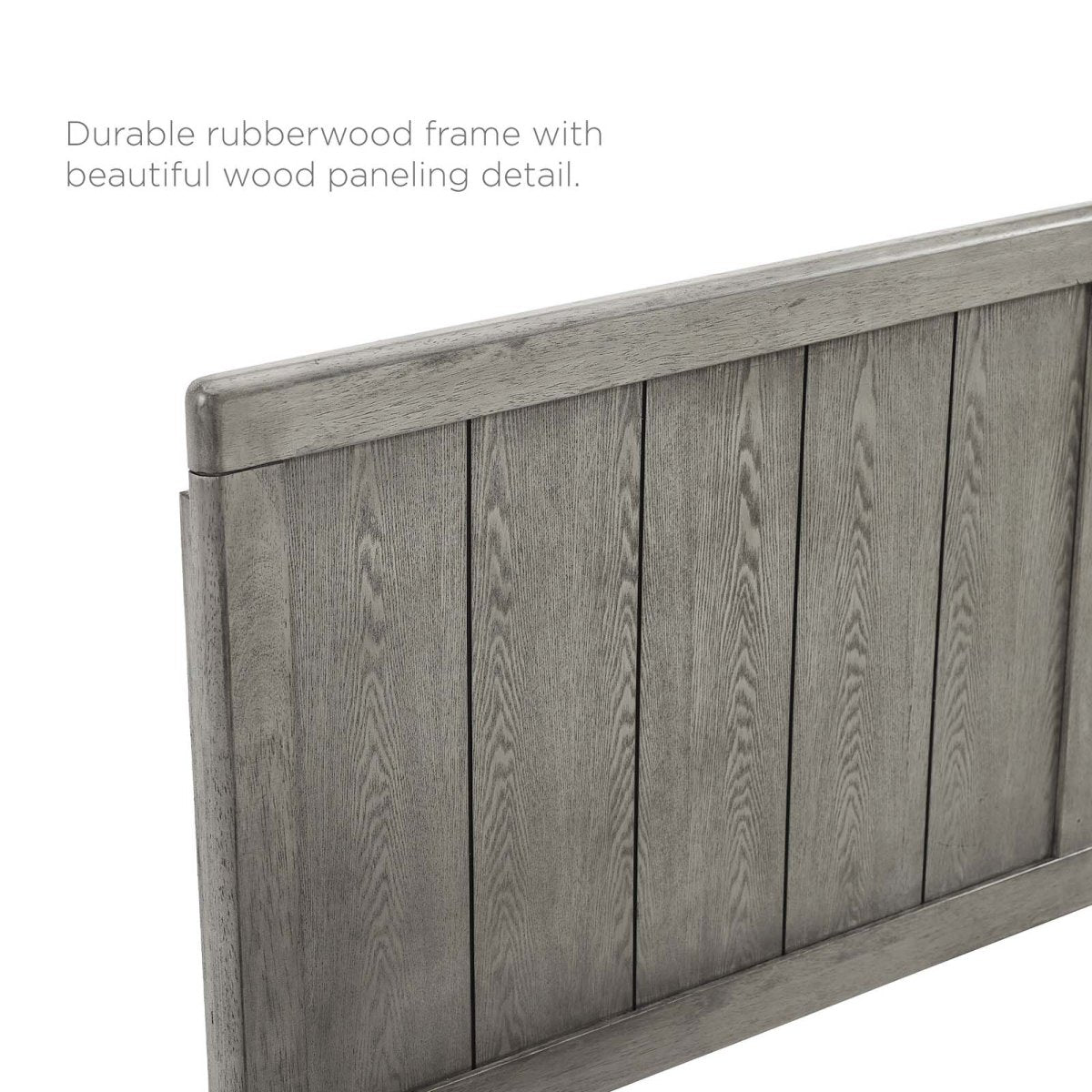 Alana Queen Wood Platform Bed With Angular Frame - BUILDMYPLACE
