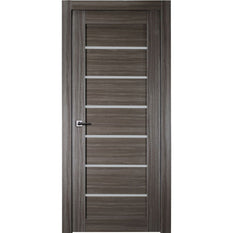 Alba Interior Door in Gray Oak Finish - BUILDMYPLACE