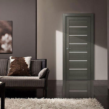 Alba Interior Door in Gray Oak Finish