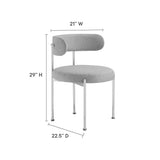 Albie Fabric Dining Chairs - Set of 2 - BUILDMYPLACE
