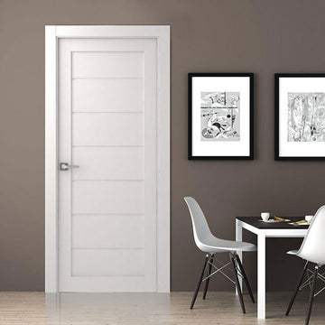 Alda Interior Door in Bianco Noble Finish