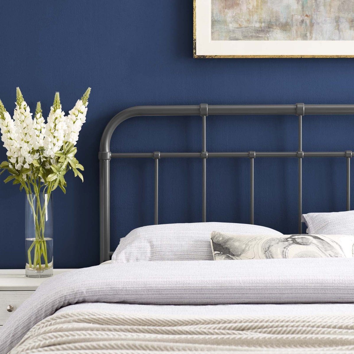 Alessia King Metal Headboard - BUILDMYPLACE