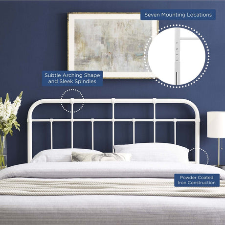 Alessia Twin Metal Headboard - BUILDMYPLACE