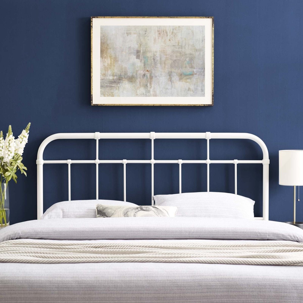 Alessia Twin Metal Headboard - BUILDMYPLACE