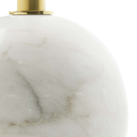 Aliza Round White Marble Side Table - BUILDMYPLACE