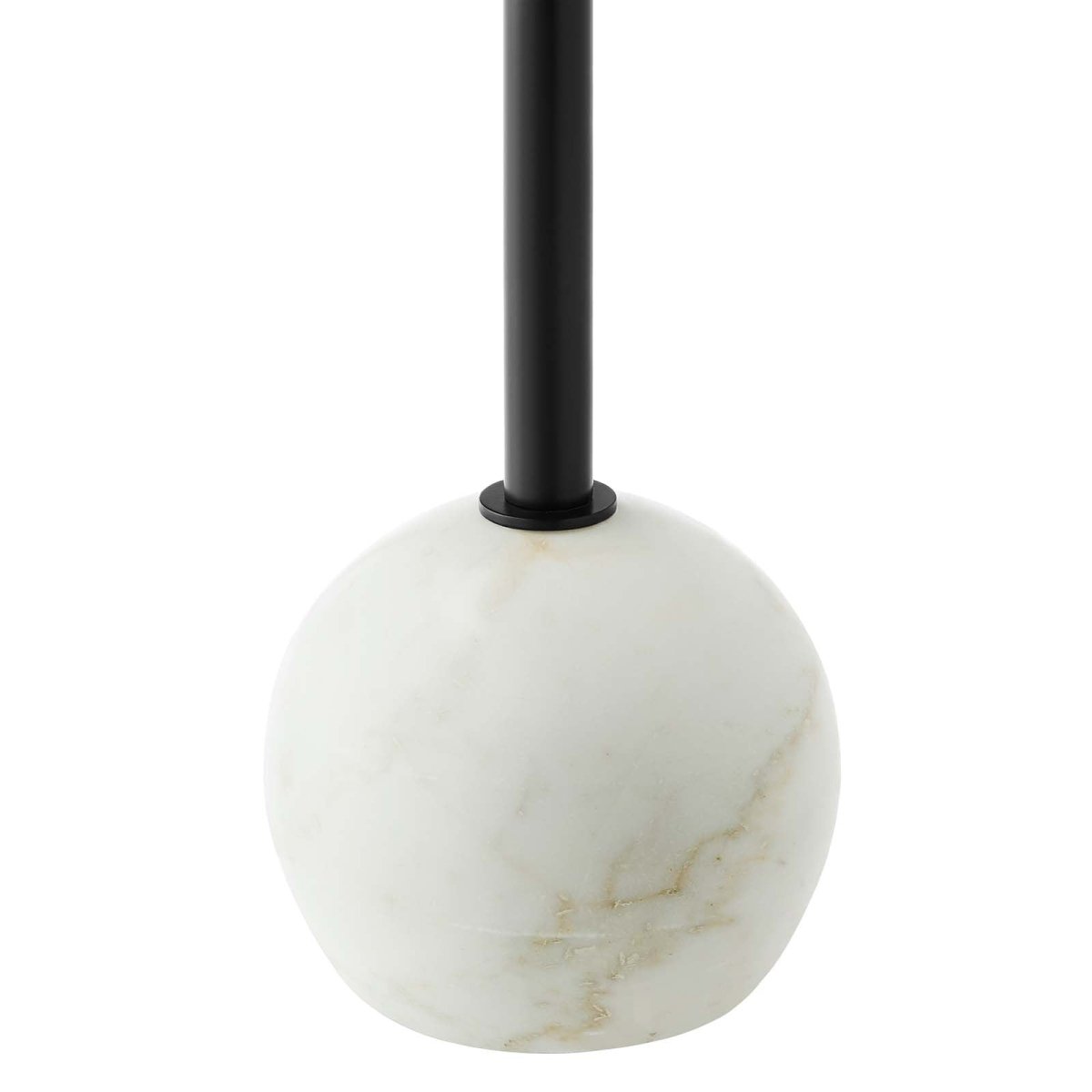 Aliza Round White Marble Side Table - BUILDMYPLACE