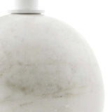 Aliza Round White Marble Side Table - BUILDMYPLACE
