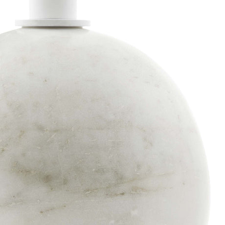 Aliza Round White Marble Side Table - BUILDMYPLACE