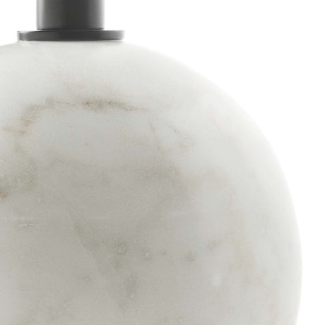 Aliza Round White Marble Side Table - BUILDMYPLACE