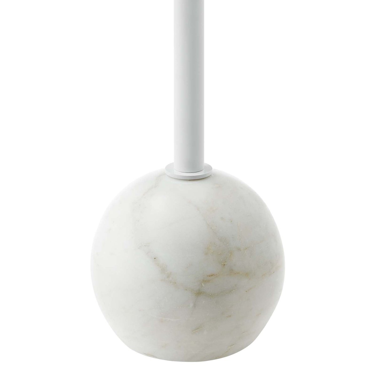 Aliza Round White Marble Side Table - BUILDMYPLACE