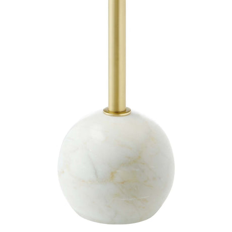 Aliza Round White Marble Side Table - BUILDMYPLACE
