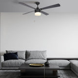 AMALFI 52 inch 4 - Blade Ceiling Fan with LED Light & Pull Chain - LEDMyPlace