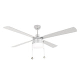 AMALFI 52 inch 4 - Blade Ceiling Fan with LED Light & Pull Chain - LEDMyPlace