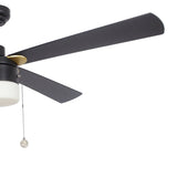AMALFI 52 inch 4 - Blade Ceiling Fan with LED Light & Pull Chain - LEDMyPlace