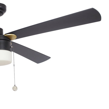 AMALFI 52 inch 4 - Blade Ceiling Fan with LED Light & Pull Chain - LEDMyPlace