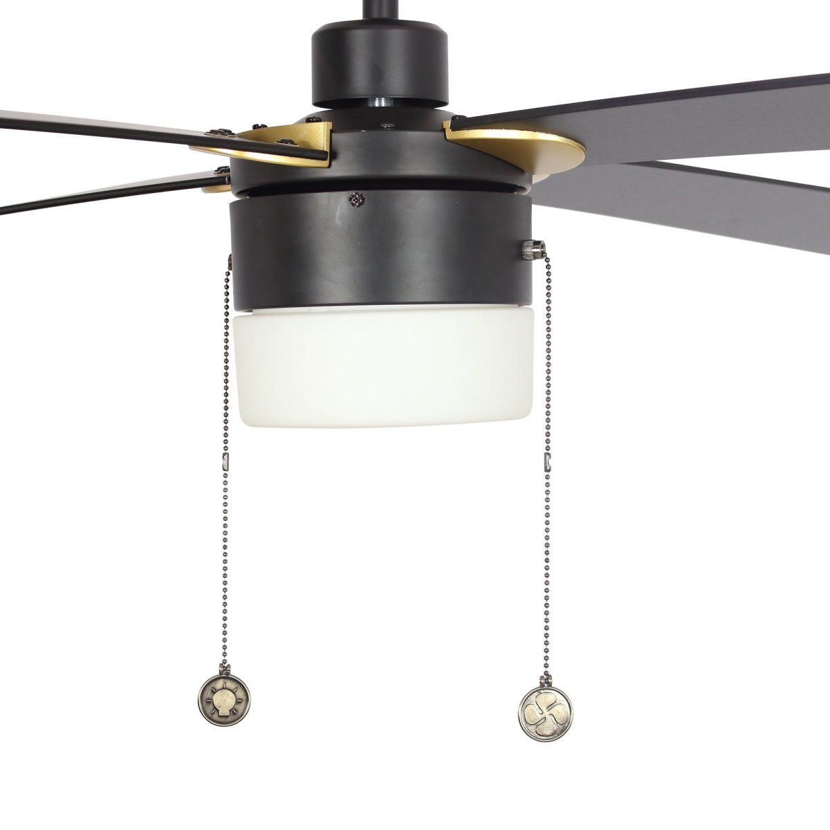 AMALFI 52 inch 4 - Blade Ceiling Fan with LED Light & Pull Chain - LEDMyPlace