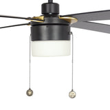 AMALFI 52 inch 4 - Blade Ceiling Fan with LED Light & Pull Chain - LEDMyPlace
