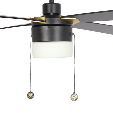 AMALFI 52 inch 4 - Blade Ceiling Fan with LED Light & Pull Chain - LEDMyPlace