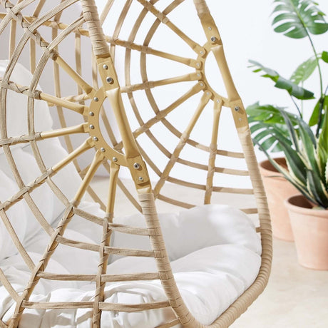 Amalie Wicker Rattan Outdoor Patio Rattan Swing Chair - BUILDMYPLACE