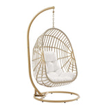 Amalie Wicker Rattan Outdoor Patio Rattan Swing Chair - BUILDMYPLACE