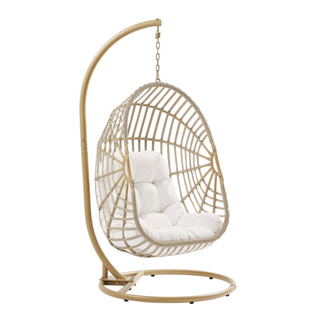 Amalie Wicker Rattan Outdoor Patio Rattan Swing Chair - BUILDMYPLACE